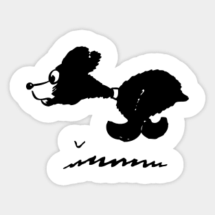 Running bear Sticker